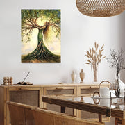 Room Decor 1pc Tree Of Life Canvas Art Print, Wooden Framed Nature-Inspired Wall Decor For Living Room, Bedroom, Office, Cafe - Unique Gift Idea, Creative Home Decoration--Selling On Temu Is Prohibite