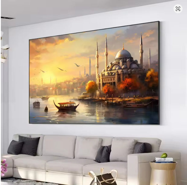 Living Room Decorative Painting Solid Wood Frameless